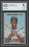 Ernie Banks 1967 Topps #215 (BCCG 8) at PristineAuction.com