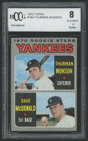 Thurman Munson / Dave McDonald 1970 Topps #189 Rookie Stars RC (BCCG 8) at PristineAuction.com