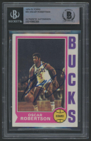 Oscar Robertson 1974-75 Topps #55 Inscribed "Big O" (BGS) at PristineAuction.com