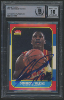 Dominique Wilkins Signed 1986-87 Fleer #121 RC (BGS | Autograph Graded 10) at PristineAuction.com