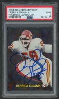 Derrick Thomas 1998 Collector's Edge Odyssey Prodigies Autographs #32 (PSA 9) at PristineAuction.com