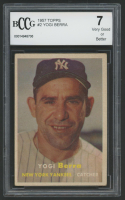 Yogi Berra 1957 Topps #2 (BCCG 7) at PristineAuction.com