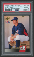 Gerrit Cole 2009 Upper Deck Signature Stars USA Star Prospects #USA25 (PSA 10) at PristineAuction.com