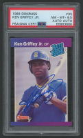 Ken Griffey Jr. Signed 1989 Donruss #33 RR RC (PSA 8.5) at PristineAuction.com