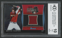 Bryce Harper 2011 Bowman Draft Future's Game Relics #BH (BCCG 10) at PristineAuction.com