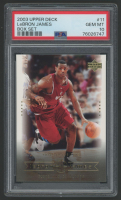 Lebron James 2003 Upper Deck Lebron James Box Set #11 RC (PSA 10) at PristineAuction.com
