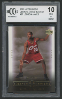 Lebron James 2003 Upper Deck Lebron James Box Set #27 RC (BCCG 10) at PristineAuction.com