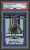 George Gervin 2024 Leaf Sports Heroes Signature Decade Purple Shimmer #SDGG1 #1/4 (PSA 9) at PristineAuction.com