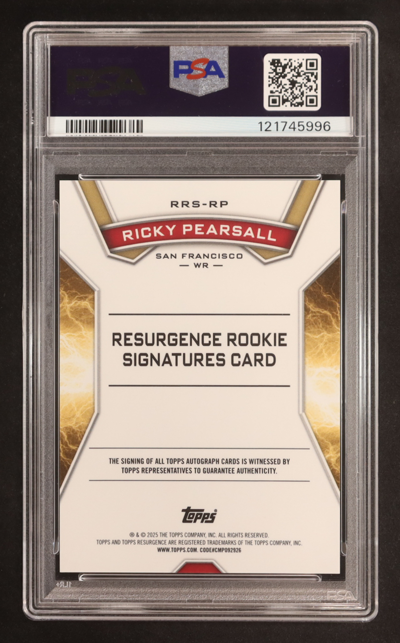 Ricky Pearsall 2024 Topps Resurgence Resurgence Rookie Signatures #RRSRP RC (PSA 9) at PristineAuction.com Ricky Pearsall 2024 Topps Resurgence Resurgence Rookie Signatures #RRSRP RC (PSA 9) at PristineAuction.com
