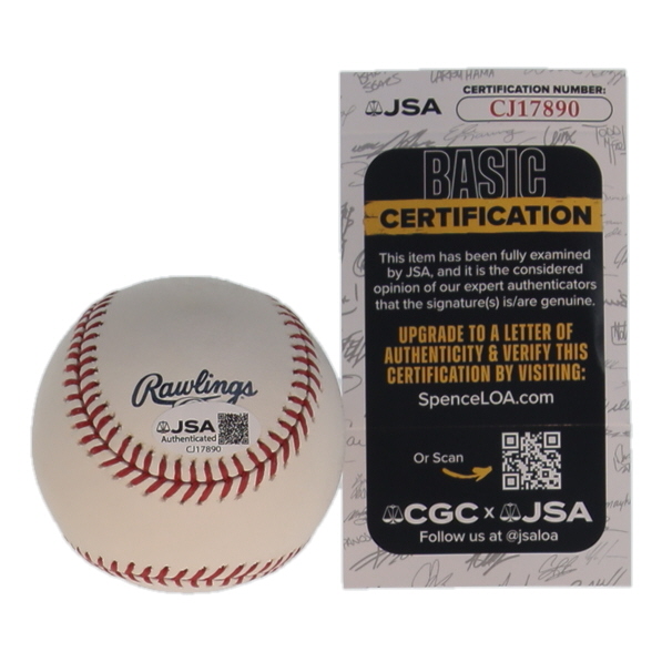 Barry Larkin Signed OML Hall of Fame Logo Baseball (JSA) at PristineAuction.com Barry Larkin Signed OML Hall of Fame Logo Baseball (JSA) at PristineAuction.com