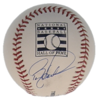 Barry Larkin Signed OML Hall of Fame Logo Baseball (JSA) at PristineAuction.com