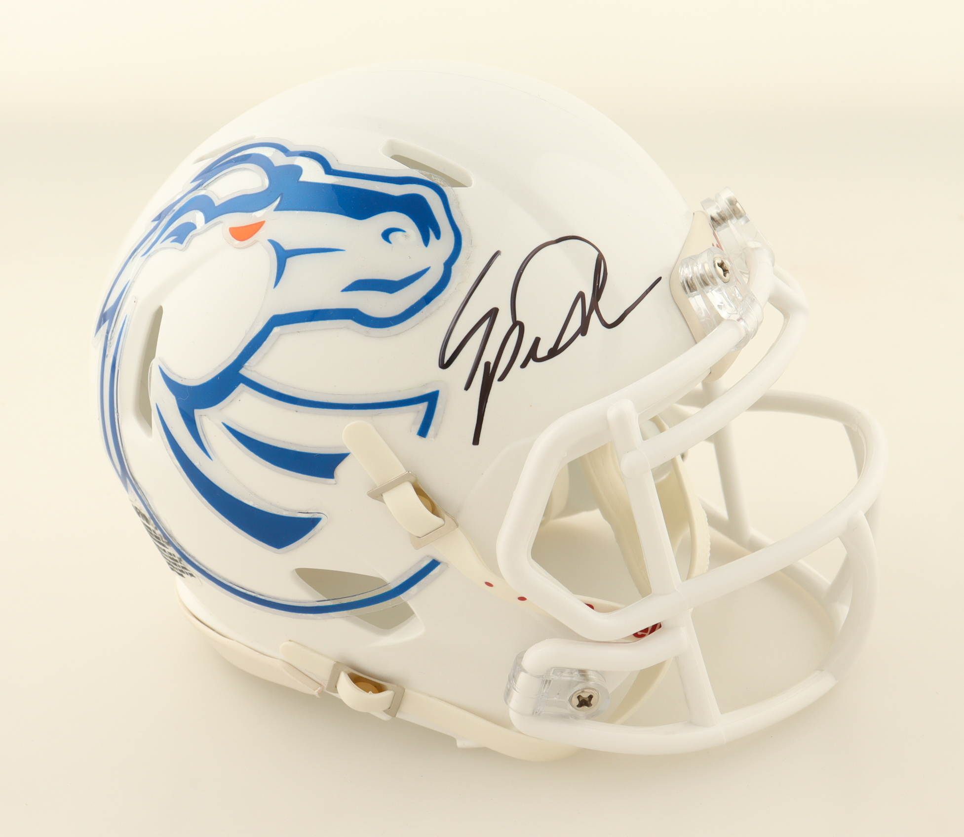 Spencer Danielson Signed Boise State Broncos Speed Mini Helmet (Beckett) at PristineAuction.com Spencer Danielson Signed Boise State Broncos Speed Mini Helmet (Beckett) at PristineAuction.com