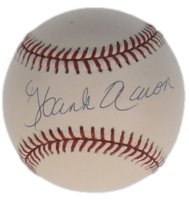 Hank Aaron Signed OML Baseball (Steiner & MLB) at PristineAuction.com