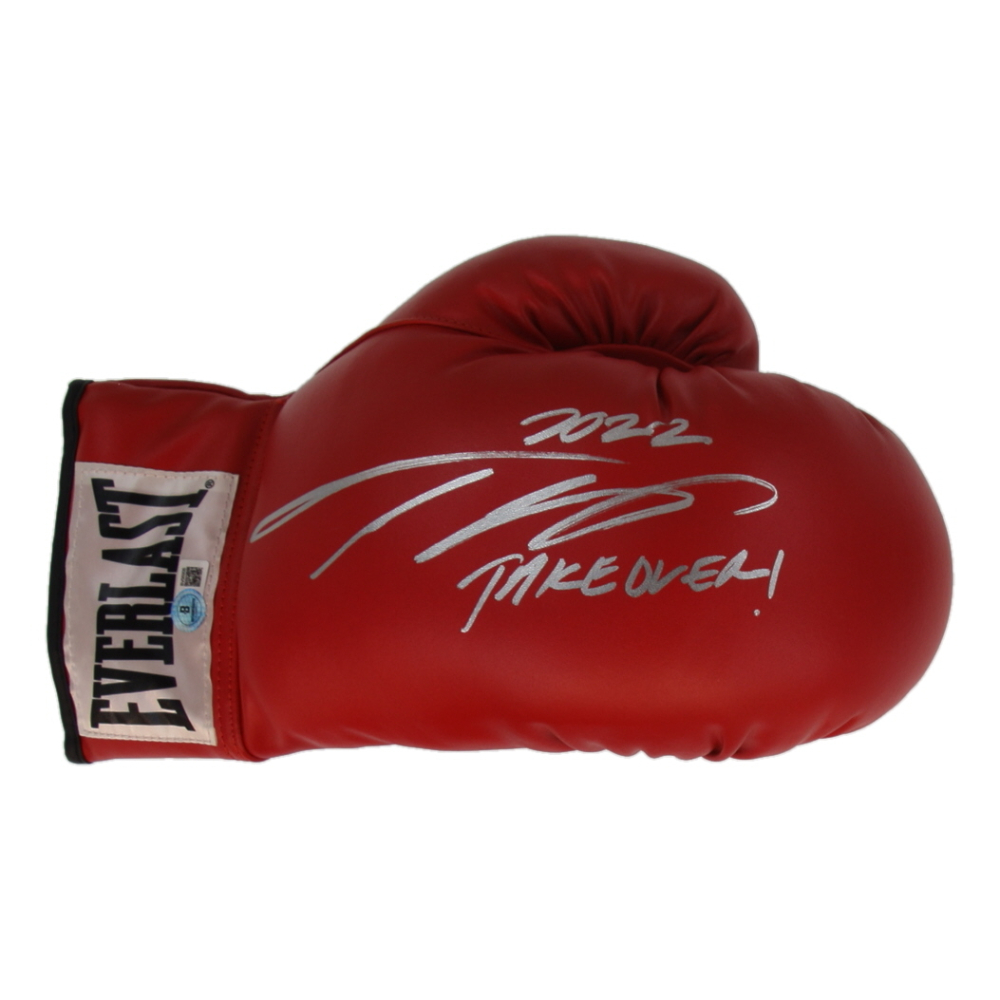 Teofimo Lopez Signed Everlast Boxing Glove Inscribed "2022" & "Takeover!" (Beckett) at PristineAuction.com