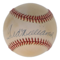Ted Williams Signed OAL Baseball (UD) at PristineAuction.com