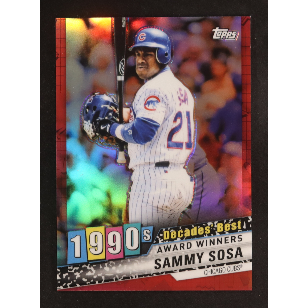 Sammy Sosa 2020 Topps Decades' Best Chrome Red #DBC65 #8/10 at PristineAuction.com