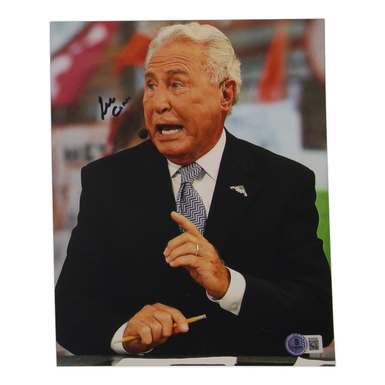 Lee Corso Signed 8x10 Photo (Beckett) at PristineAuction.com Lee Corso Signed 8x10 Photo (Beckett) at PristineAuction.com