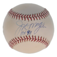Joe Morgan Signed OML Baseball Inscribed "HOF 80" (Steiner & MLB) at PristineAuction.com