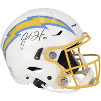 Justin Herbert Signed Chargers Full-Size Authentic On-Field Speedflex Helmet (Fanatics) at PristineAuction.com