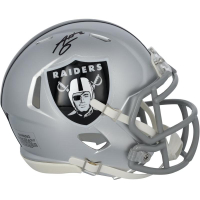 Ashton Jeanty Signed Raiders Speed Mini Helmet (Fanatics) at PristineAuction.com