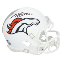 Bo Nix Signed Broncos Alternate Speed Mini Helmet (Fanatics) at PristineAuction.com