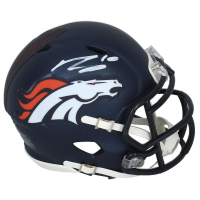 Bo Nix Signed Broncos Speed Mini Helmet (Fanatics) at PristineAuction.com