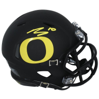 Bo Nix Signed Oregon Ducks Speed Mini Helmet (Fanatics) at PristineAuction.com