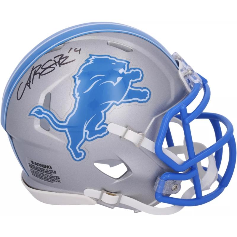 Amon-Ra St. Brown Signed Lions Speed Mini Helmet (Fanatics) at PristineAuction.com Amon-Ra St. Brown Signed Lions Speed Mini Helmet (Fanatics) at PristineAuction.com