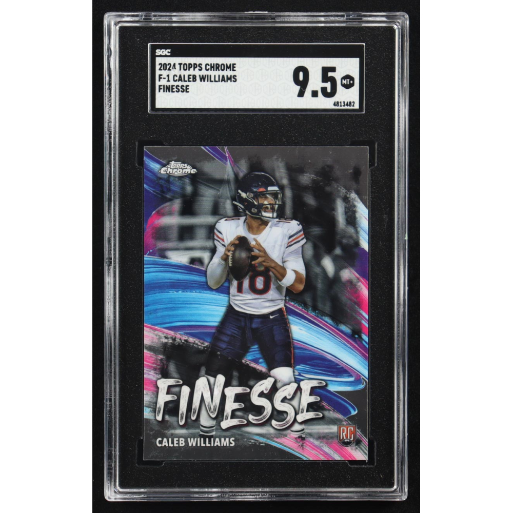 Caleb Williams 2024 Topps Chrome Finesse #F-1 RC (SGC 9.5) at PristineAuction.com
