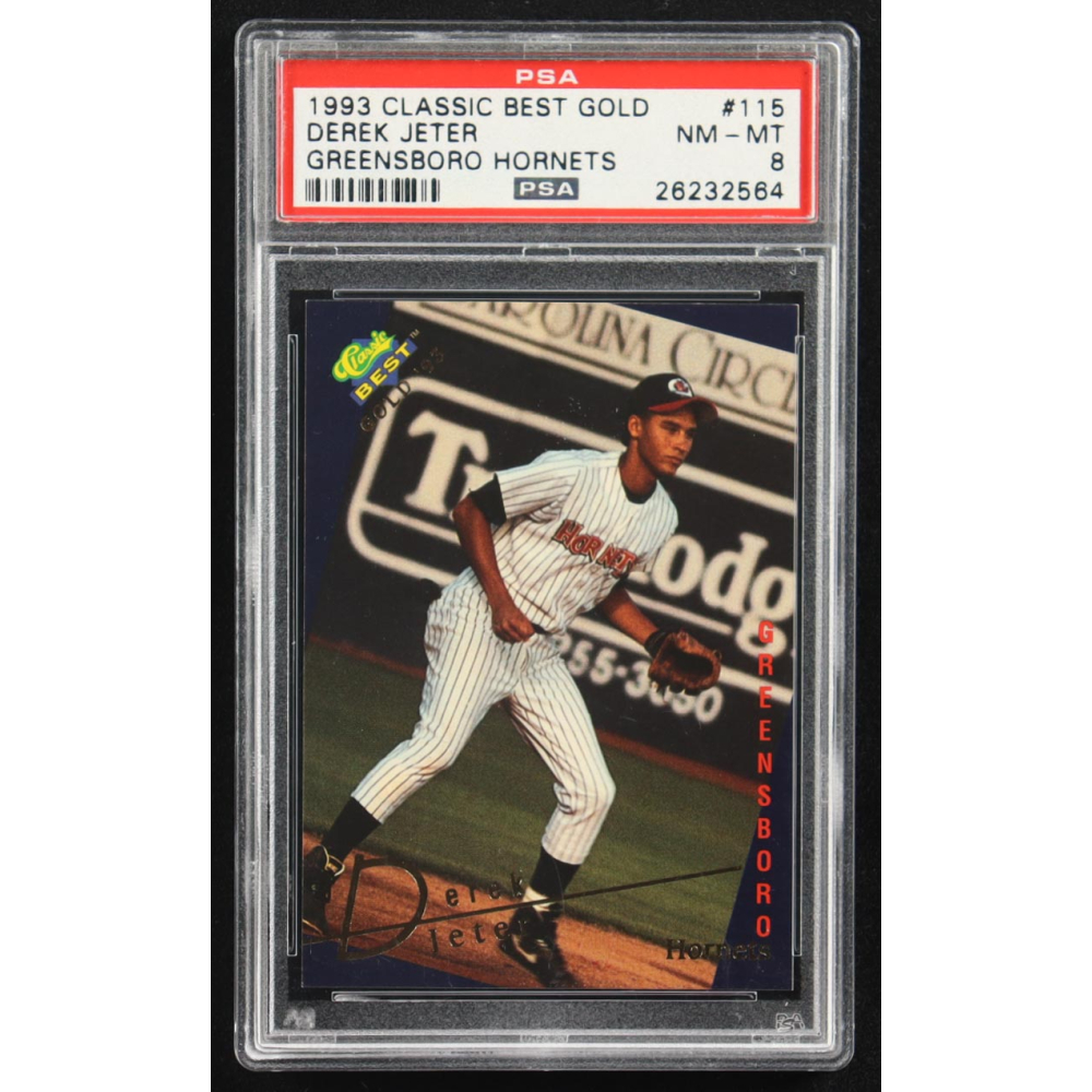 Derek Jeter 1993 Classic Best Gold Greensboro Hornets #115 RC (PSA 8) at PristineAuction.com