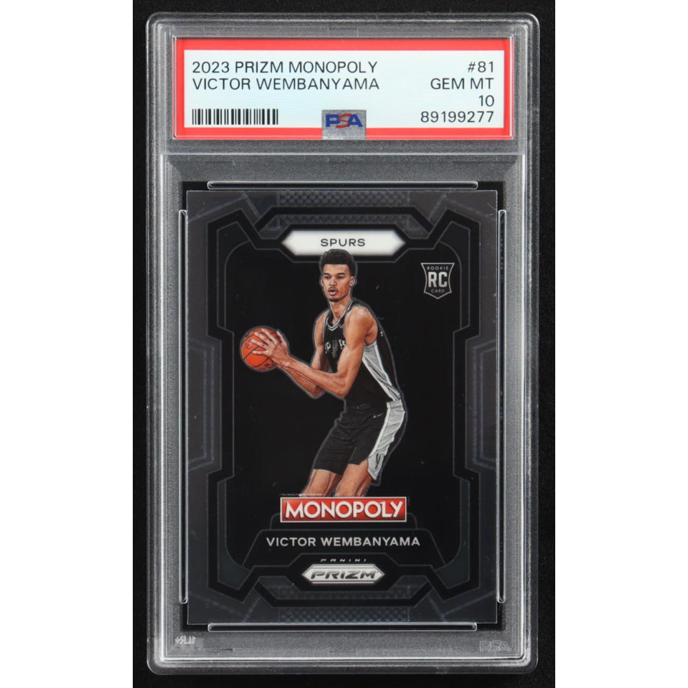 Victor Wembanyama 2023-24 Panini Prizm Monopoly #81 RC (PSA 10) at PristineAuction.com
