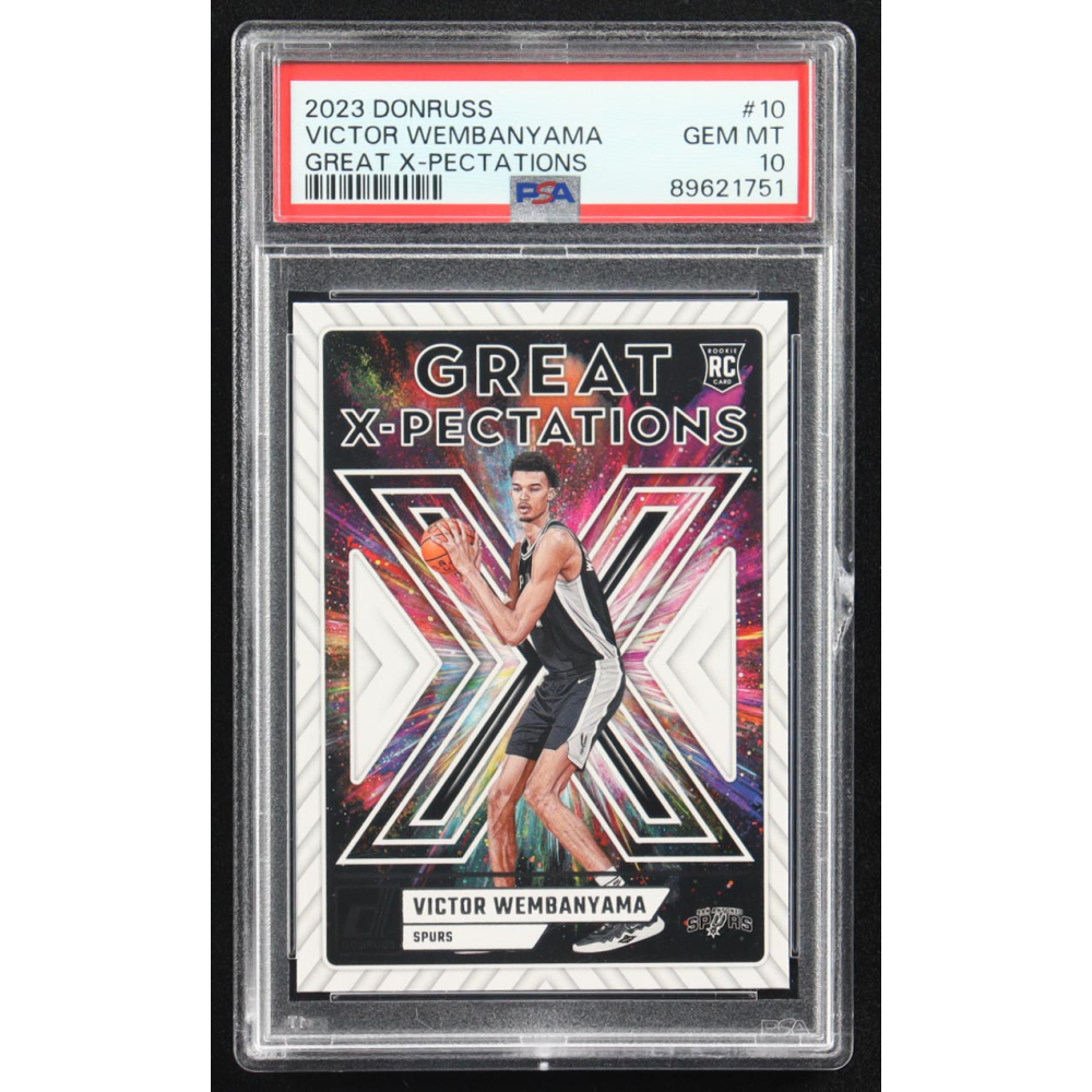 Victor Wembanyama 2023-24 Panini Donruss Great X-Pectations #10 RC (PSA 10) at PristineAuction.com