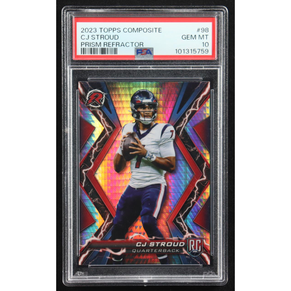 CJ Stroud 2023 Topps Composite Prism Refractor #98 RC (PSA 10) at PristineAuction.com