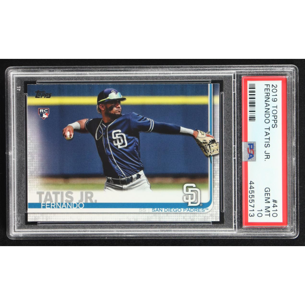Fernando Tatis Jr. 2019 Topps Series 2 #410 RC (PSA 10) at PristineAuction.com