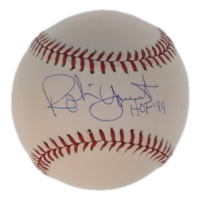Robin Yount Signed OML Baseball Inscribed "HOF 99" (Steiner & MLB) at PristineAuction.com