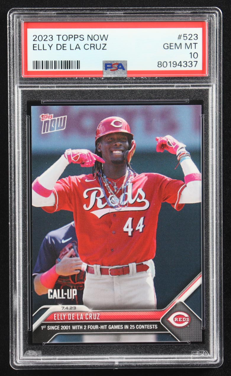 Elly De La Cruz 2023 Topps Now #523 RC (PSA 10) at PristineAuction.com Elly De La Cruz 2023 Topps Now #523 RC (PSA 10) at PristineAuction.com