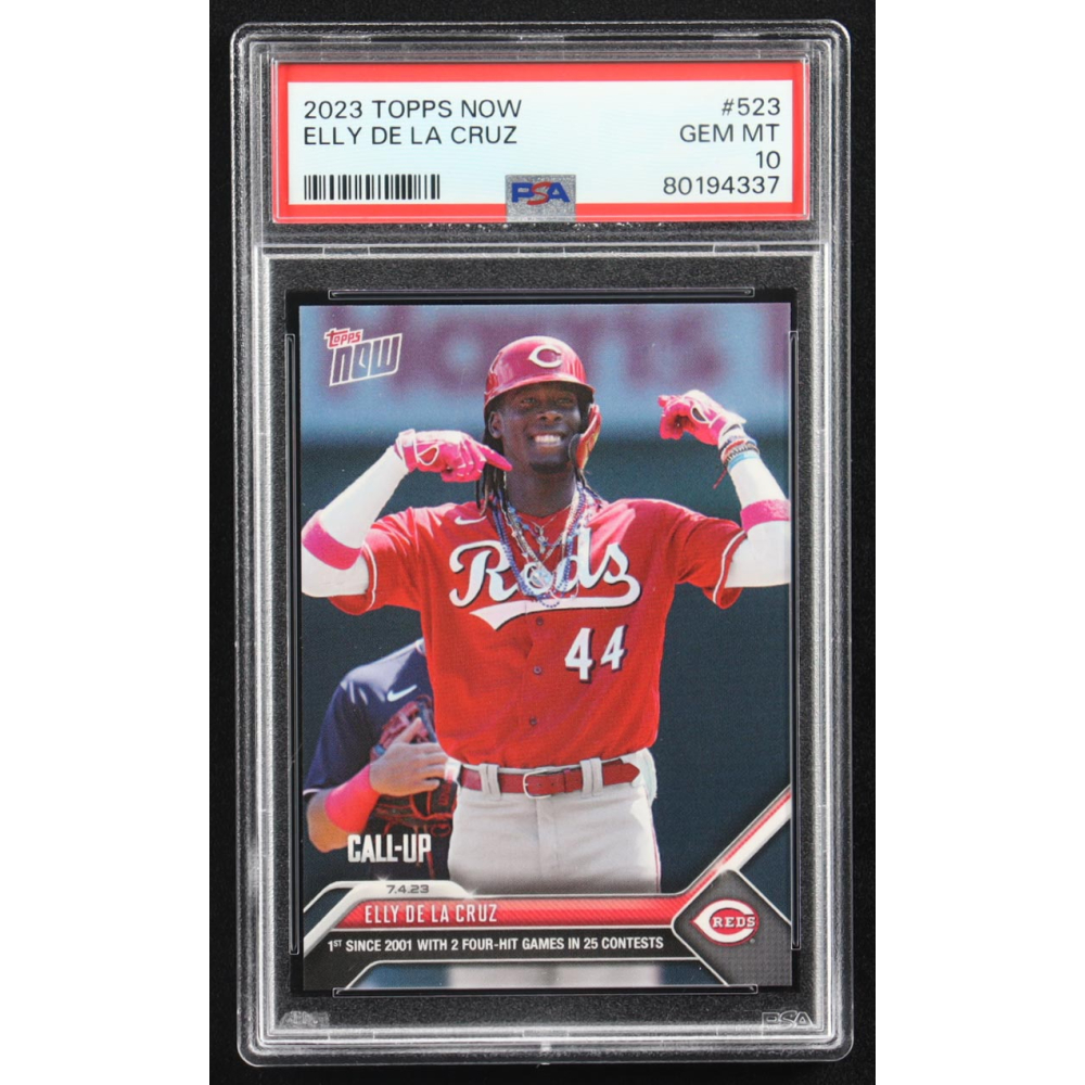 Elly De La Cruz 2023 Topps Now #523 RC (PSA 10) at PristineAuction.com