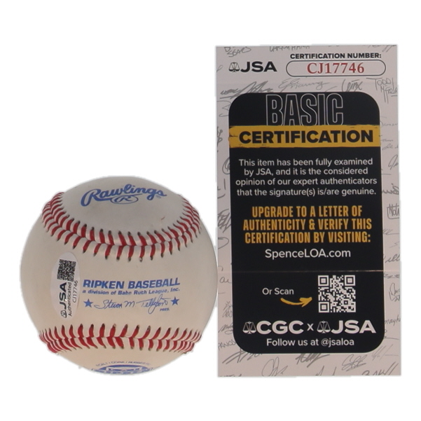 Luis Tiant Signed Ripken Baseball (JSA) at PristineAuction.com Luis Tiant Signed Ripken Baseball (JSA) at PristineAuction.com