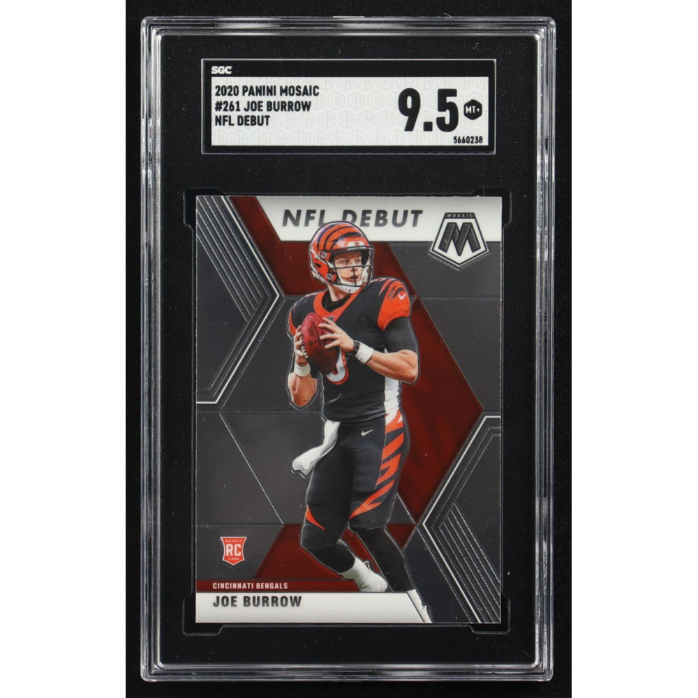 Joe Burrow 2020 Panini Mosaic NFL Debut #261 RC (SGC 9.5) at PristineAuction.com