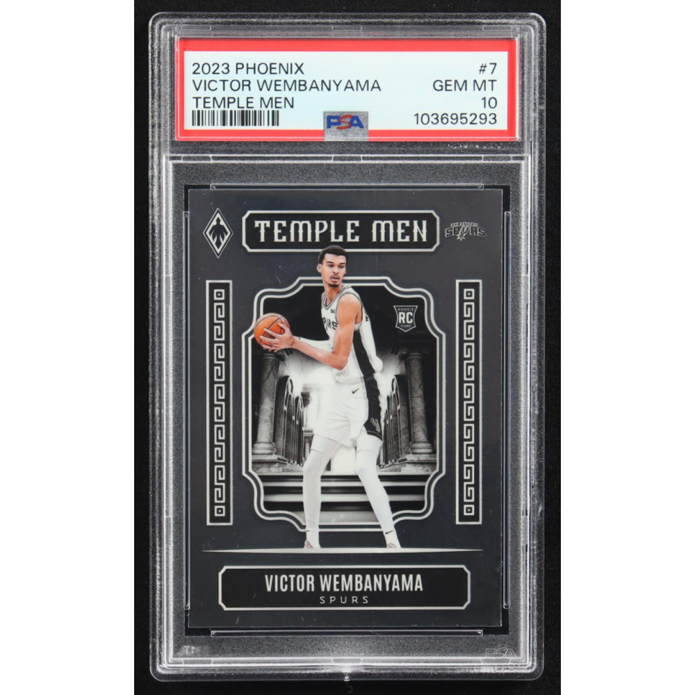 Victor Wembanyama 2023-24 Panini Phoenix Temple Men #7 RC (PSA 10) at PristineAuction.com
