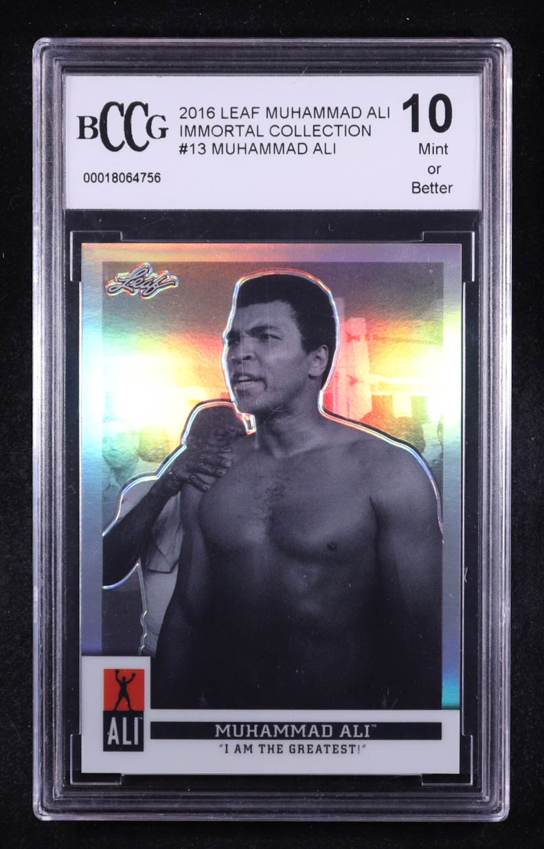 Muhammad Ali 2016 Leaf Muhammad Ali Immortal Collection #13 (BCCG 10) at PristineAuction.com Muhammad Ali 2016 Leaf Muhammad Ali Immortal Collection #13 (BCCG 10) at PristineAuction.com