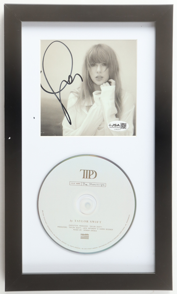 Taylor Swift Signed "The Tortured Poets Department" Custom Framed CD Insert Display (JSA) at PristineAuction.com Taylor Swift Signed "The Tortured Poets Department" Custom Framed CD Insert Display (JSA) at PristineAuction.com