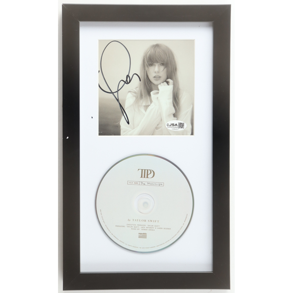 Taylor Swift Signed "The Tortured Poets Department" Custom Framed CD Insert Display (JSA) at PristineAuction.com