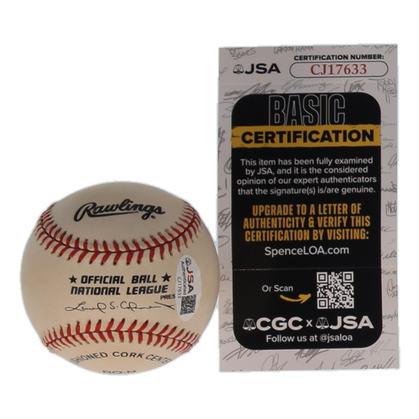 Greg Maddux Signed ONL Baseball (JSA) at PristineAuction.com Greg Maddux Signed ONL Baseball (JSA) at PristineAuction.com