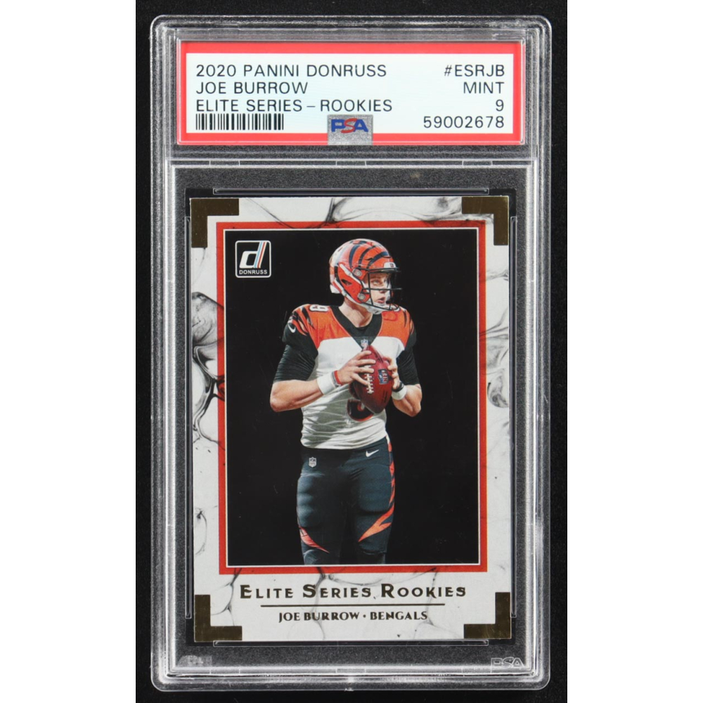 Joe Burrow 2020 Panini Donruss Elite Series Rookies #ESR-JB RC (PSA 10) at PristineAuction.com
