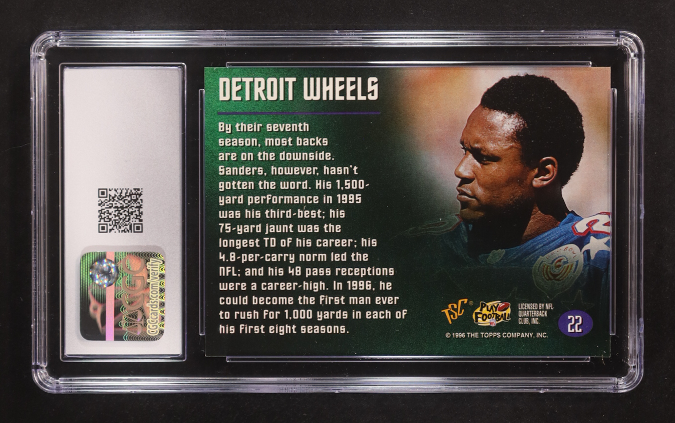 Barry Sanders 1996 Stadium Club Members Only 50 #22 (CGC 10) at PristineAuction.com Barry Sanders 1996 Stadium Club Members Only 50 #22 (CGC 10) at PristineAuction.com
