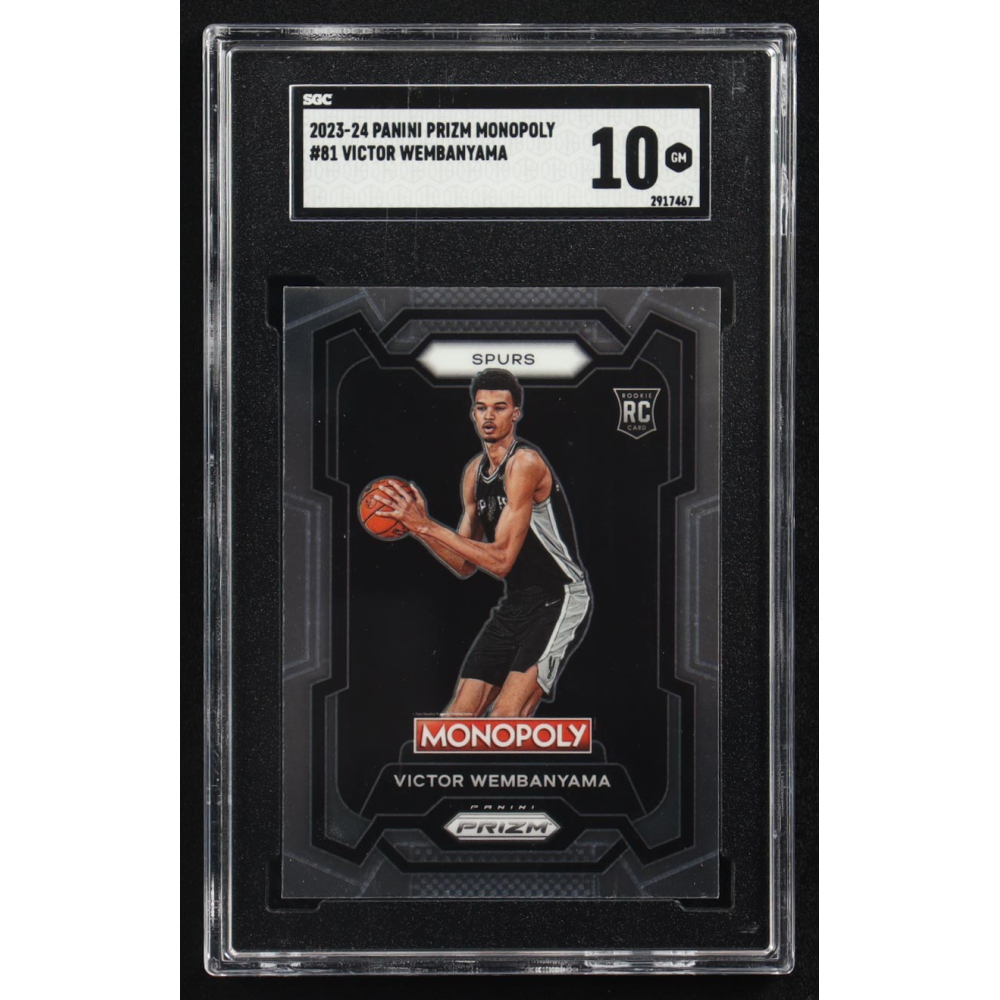 Victor Wembanyama 2023-24 Panini Prizm Monopoly #81 RC (SGC 10) at PristineAuction.com