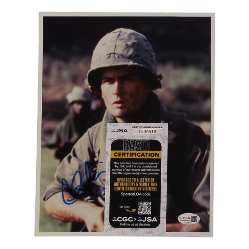 Charlie Sheen Signed "Platoon" 8x10 Photo (JSA) at PristineAuction.com Charlie Sheen Signed "Platoon" 8x10 Photo (JSA) at PristineAuction.com