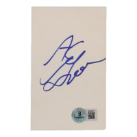 A. C. Green Signed 3x5 Index Card (Beckett) at PristineAuction.com