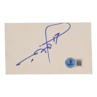 Rick Fox Signed 3x5 Index Card (Beckett) at PristineAuction.com